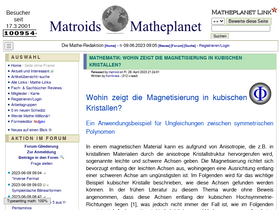 'matheplanet.com' screenshot