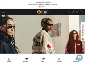 Esnt homepage screenshot