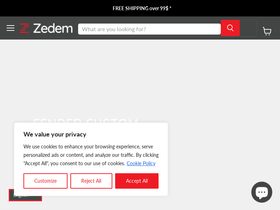 Zedem homepage screenshot