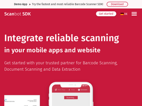 'scanbot.io' screenshot