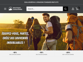 Boutique Randonnee website screenshot
