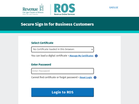 'ros.ie' screenshot