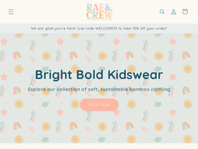 raeandcrew.com homepage screenshot