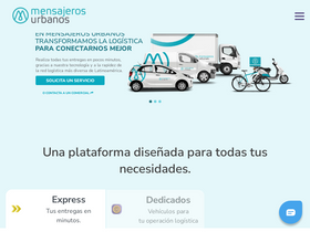 'mensajerosurbanos.com' screenshot