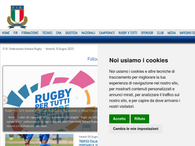 'federugby.it' screenshot