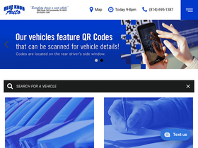 'blueknobauto.com' screenshot