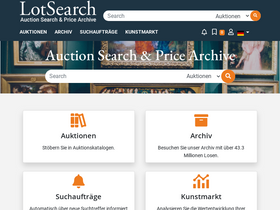 'lotsearch.de' screenshot
