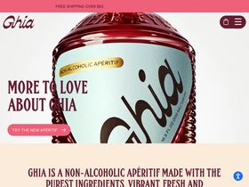 drinkghia.com website screenshot