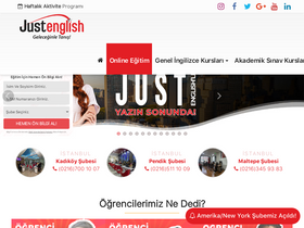 'justenglishtr.com' screenshot