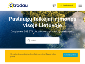 'atradau.lt' screenshot