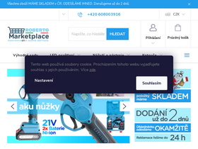 'roberto-marketplace.cz' screenshot