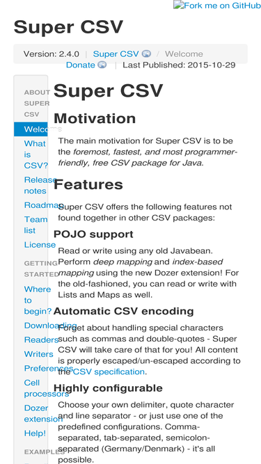 supercsv.sourceforge.net