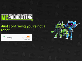 'mcprohosting.com' screenshot