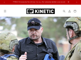 kineticshop.com.au homepage screenshot