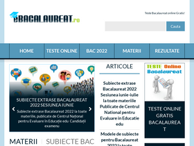 'ebacalaureat.ro' screenshot
