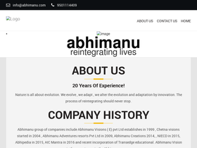 'abhimanu.com' screenshot