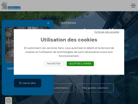 'soprema.fr' screenshot