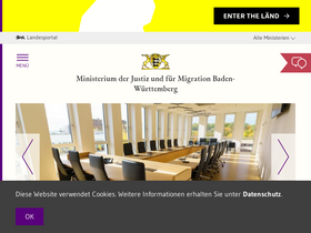 'justiz-bw.de' screenshot