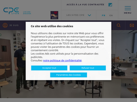 'cpe.fr' screenshot