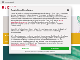 'herder.de' screenshot
