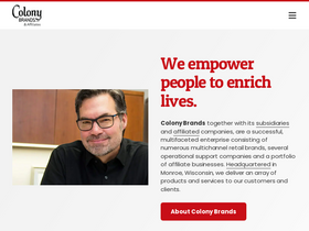 'colonybrands.com' screenshot