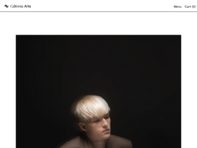 California Arts homepage screenshot