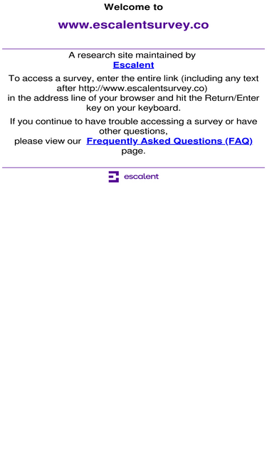 escalentsurvey.co