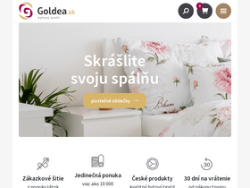 'goldea.sk' screenshot