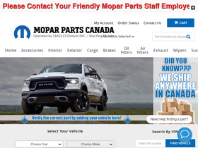 'moparpartscanada.ca' screenshot