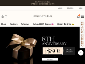'hergivenhair.com' screenshot