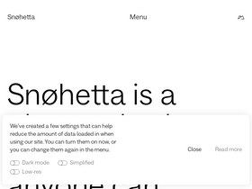 'snohetta.com' screenshot