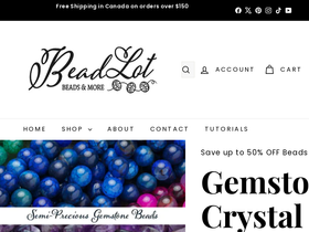 beadlot.com homepage screenshot