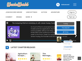 'wuxiaworld.site' screenshot