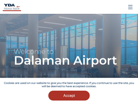 'dalamanairport.aero' screenshot