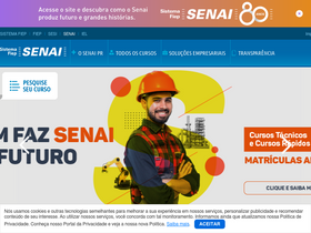'senaipr.org.br' screenshot