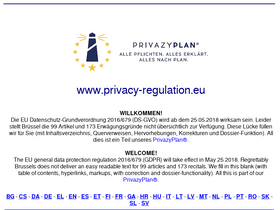 'privacy-regulation.eu' screenshot