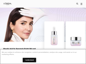 'lorealparis.co.in' screenshot