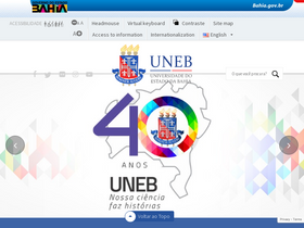 'uneb.br' screenshot
