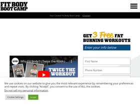 'fitbodybootcamp.com' screenshot