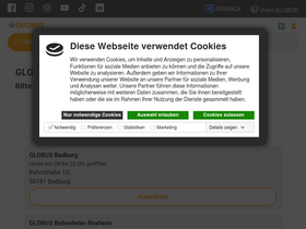 'globus.de' screenshot