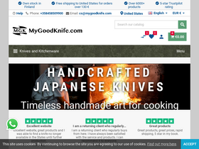 'mygoodknife.com' screenshot