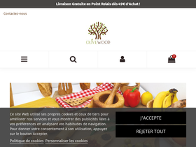 Olivewoodstore homepage screenshot