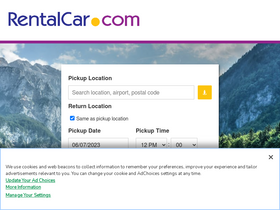 'rentalcar.com' screenshot
