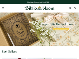 Biblio Bloom website screenshot