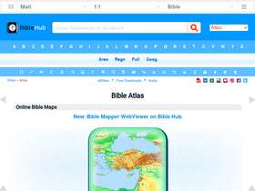 'bibleatlas.org' screenshot