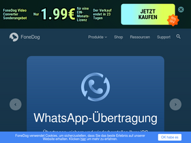 'fonedog.de' screenshot