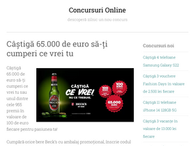 'concursuri.biz' screenshot
