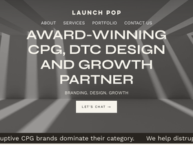 launchpop.com homepage screenshot