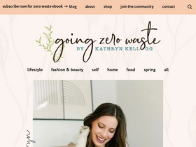 'goingzerowaste.com' screenshot