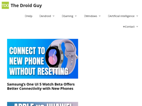 'thedroidguy.com' screenshot